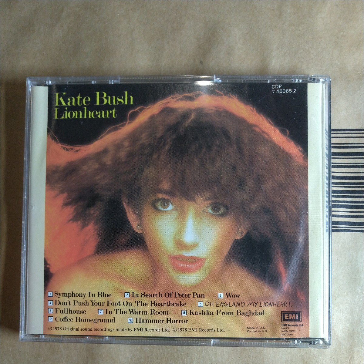 Kate Bush「lionheart」欧CD 3rd album★★ケイトブッシュ_画像2