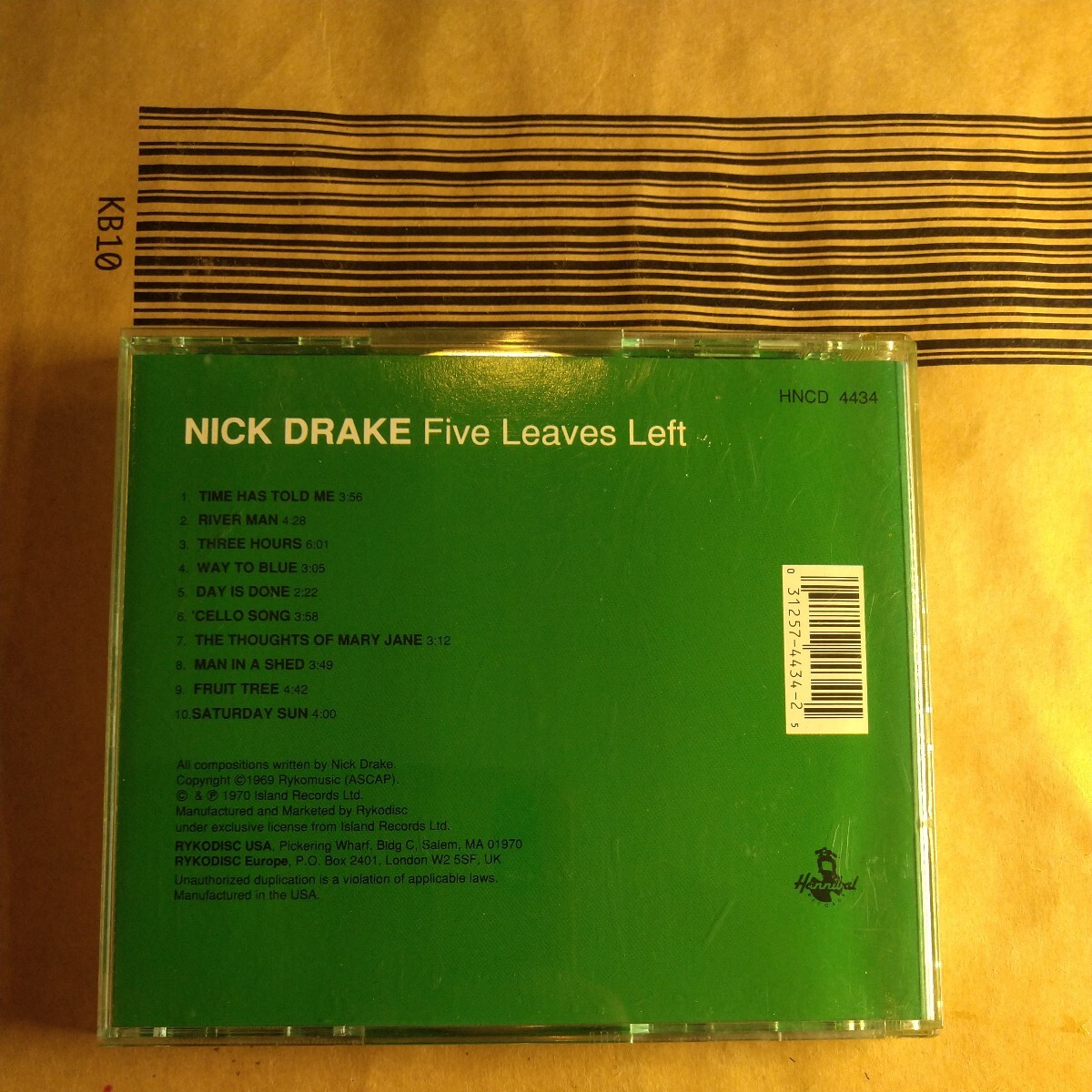 Nick Drake「five leaves left」米CD 1st album★★ニック・ドレイク フォーク ロック_画像2