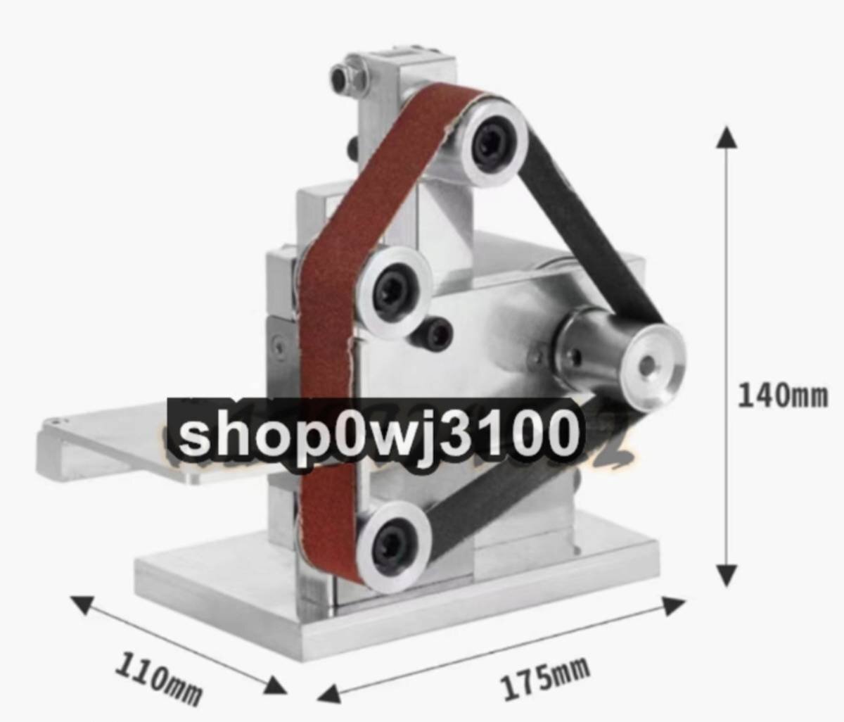 ベルトサンダー ミニ 電気サンダー 卓上型 家庭用 DIY 96Ｗ ベルト10本付き 7段変速 9000rpm 仕上げ 軽量 木材/金属/アクリル/基板_画像1