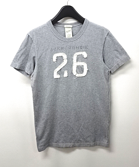 S【ABERCROMBIE Vintage Tee 26 アバクロンビー＆フィッチ Tシャツ A&F グレー】_画像3