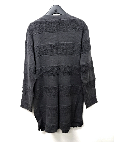 M[RICO border pile cardigan charcoal gray 06-9H-7009 Rico окантовка пирог ru кардиган угольно-серый полотенце земля ]