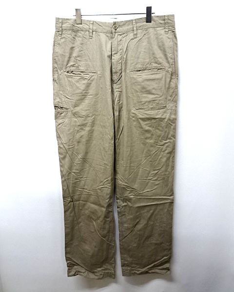 Men’s 34【Engineered Garments Pants Beige エンジニアードガーメンツ パンツ USA製 ポケット コットンパンツ メンズ オールド】の画像2