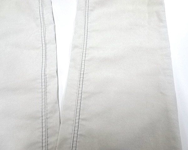 73【BURBERRY BLACK LABEL Pants BMS10-519-02 White バーバリー ブラックレーベル パンツ コーデュロイ ホワイト】_シミ、汚れがあります。