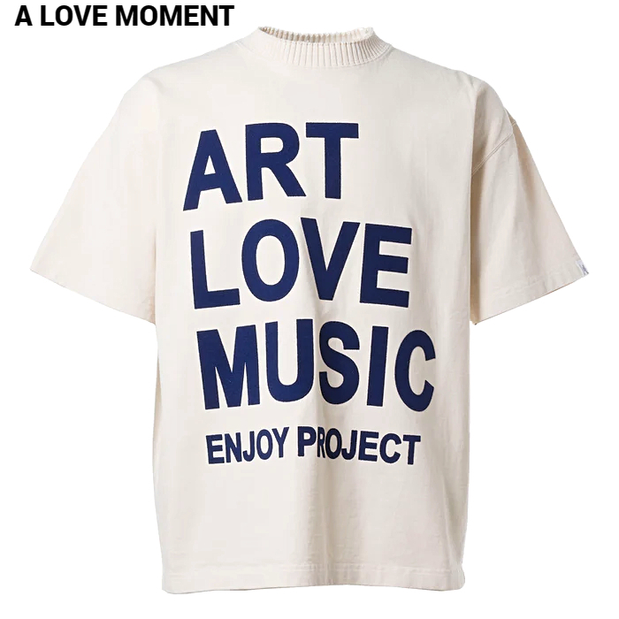 M 新品 A LOVE MOVEMENT × Perfect ribs BASIC SHORT SLEEVE T-SHIRTS ART LOVE MUSIC パーフェクトリブス ア ラブ ムーブメント Tシャツ_画像2