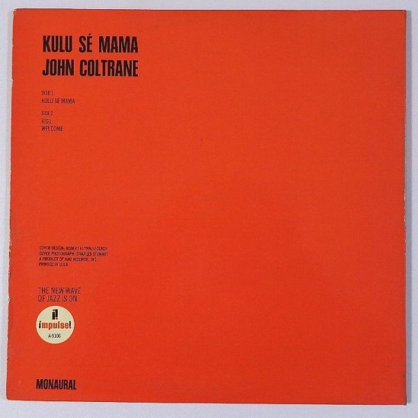 ★John Coltrane★Kulu Se Mama US-IMPULSE A-9106 (mono) !!!_画像3