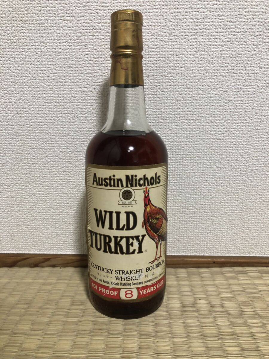 WILD TURKEY ワイルドターキー8年 旧ボトル 750ml 101 PROOF 未開封_画像1