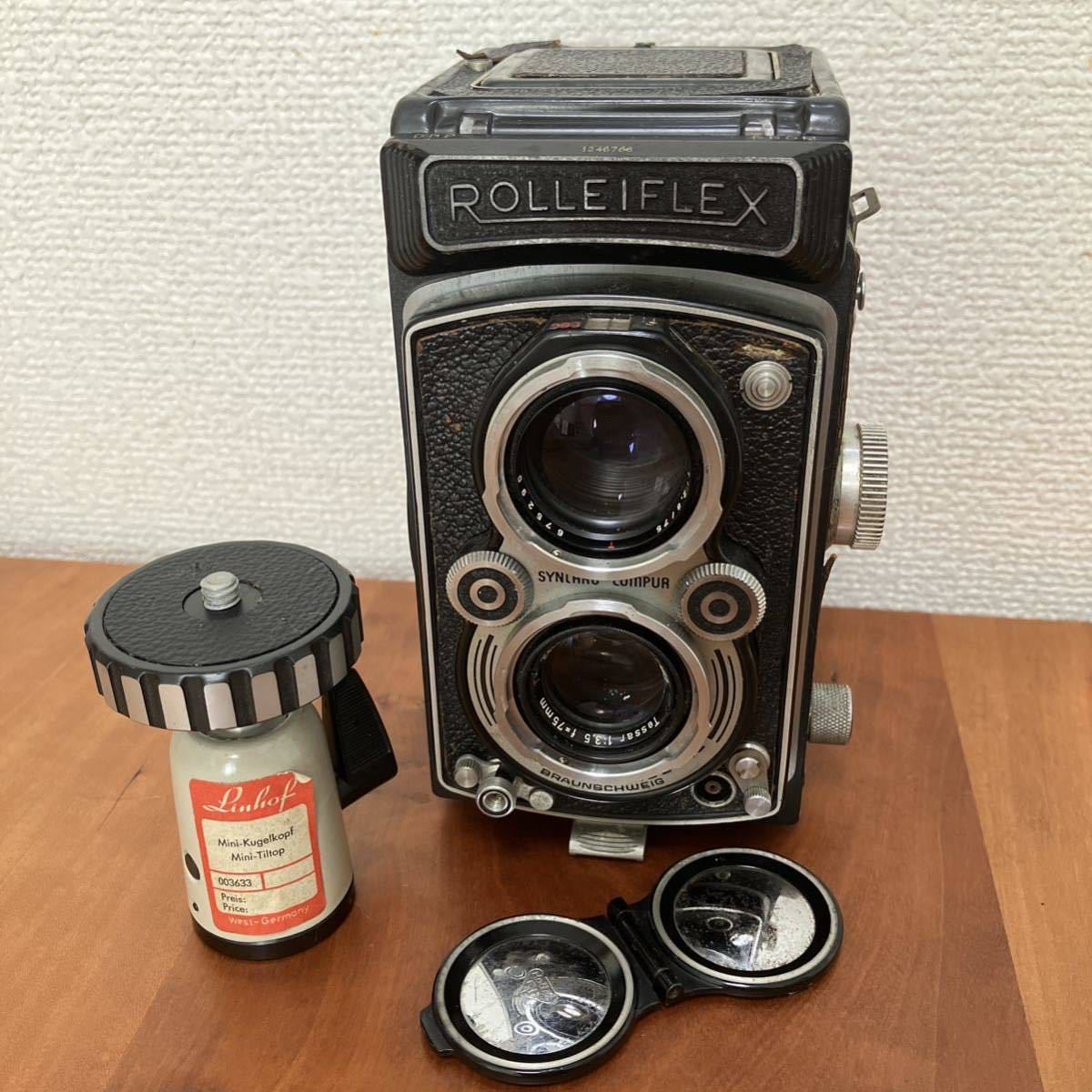 年代物・アンティーク・ROLLEIFLEX・ローライフレックス・二眼レフカメラ・ドイツ製・ジャンク