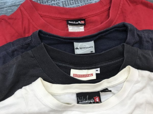 QUIKSILVER クイックシルバー メンズ Tシャツ4点セット まとめ売り S2点・M2点の画像2