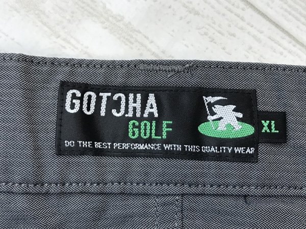 GOTCHA GOLF ガッチャ ゴルフ メンズ ロゴプリント ハーフパンツ 大きいサイズ XL グレー　_画像2