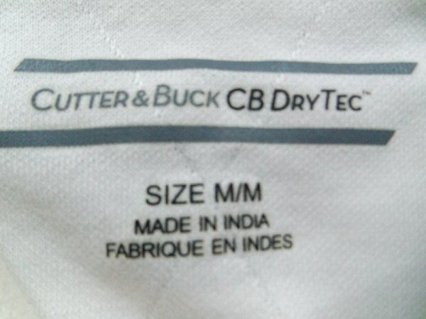 CUTTER&BUCK カッター＆バック メンズ ゴルフ 半袖ポロシャツ M 白の画像2