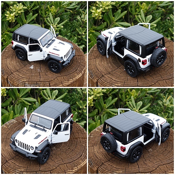 【送料350円】ＪＥＥＰ ＲＡＮＧＬＥＲ ミニカー 幌あり ジープ・ラングラー シボレー アメ車 ホワイト(生産終了）の画像4