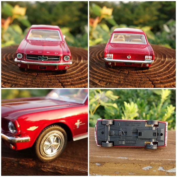 【送料350円】 ＦＯＲＤ フォード マスタング ＧＴ ミニカー 1/36 エンジ色 １９６４年式 アメ車_画像3