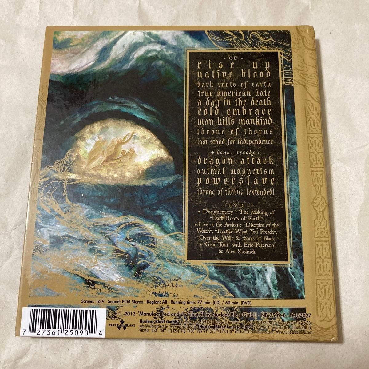 Testament - Dark roots of Earth 輸入版CD＋DVD デジパック 紙ジャケット