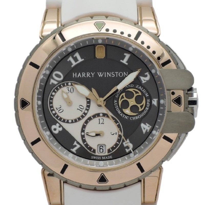  Harry Winston Ocean дайвер хронограф OCEACH44RZ001 самозаводящиеся часы серый HARRY WINSTON Ocean Diver CR001186
