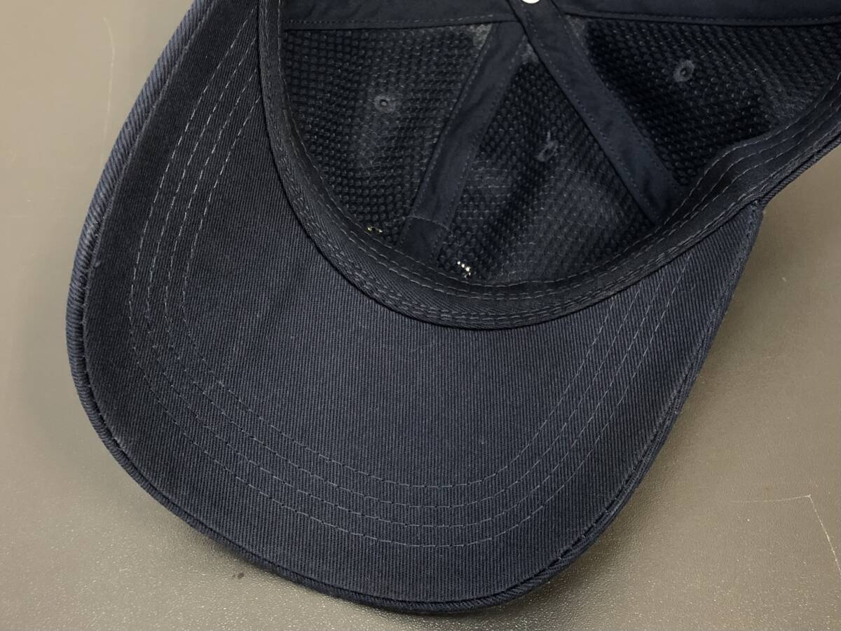 1円〜 MONCLER モンクレール ベースボールキャップ 帽子 レディース メンズ ブラック 紺 ロゴ タグ付きの画像8