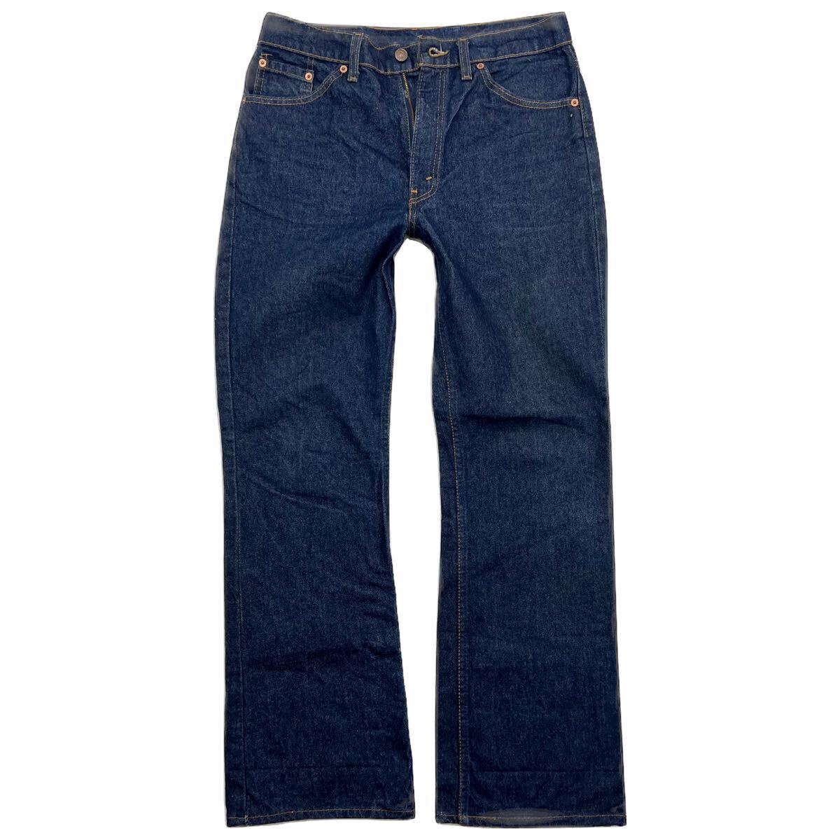 90s ☆ Levi's 517 USA製 デニムパンツ ブーツカット ジーンズ W33 アメカジ ストリート 使用少なめ 良品 希少 古着 リーバイス■JS1000_画像3