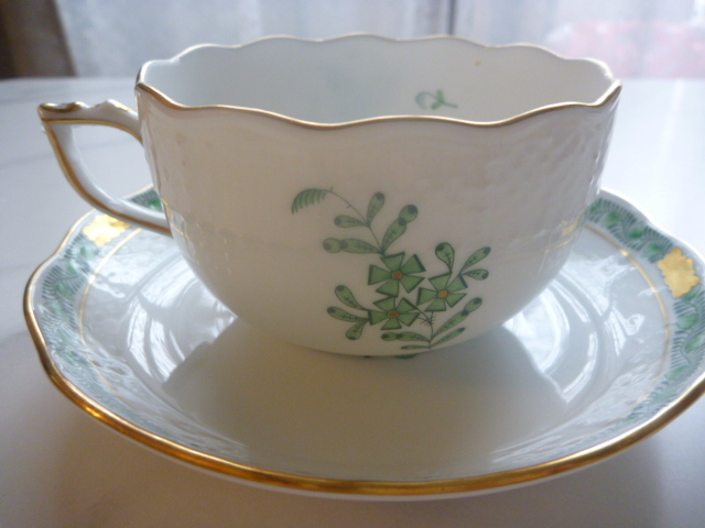  ヘレンド インドの華 カップ＆ソーサー 食器 ティーカップ アンティーク 中古の画像3