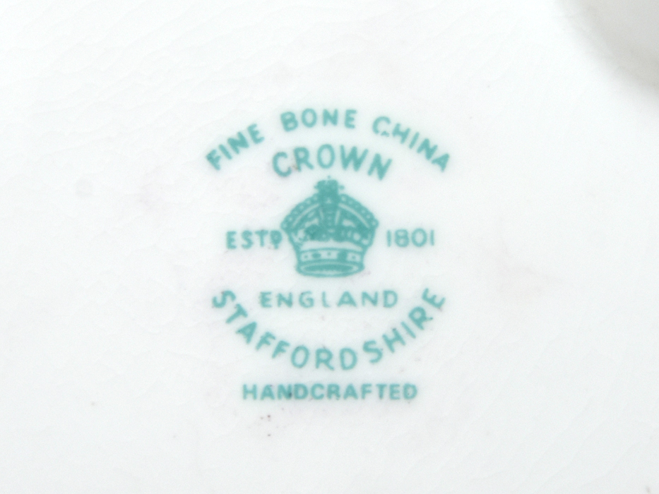 英国 クラウン スタッフォードシャー ローズブーケ フラワーブーケ 陶花 ボーンチャイナ イギリス 西洋美術 陶磁器 ※カケあり　　z6809a_画像9