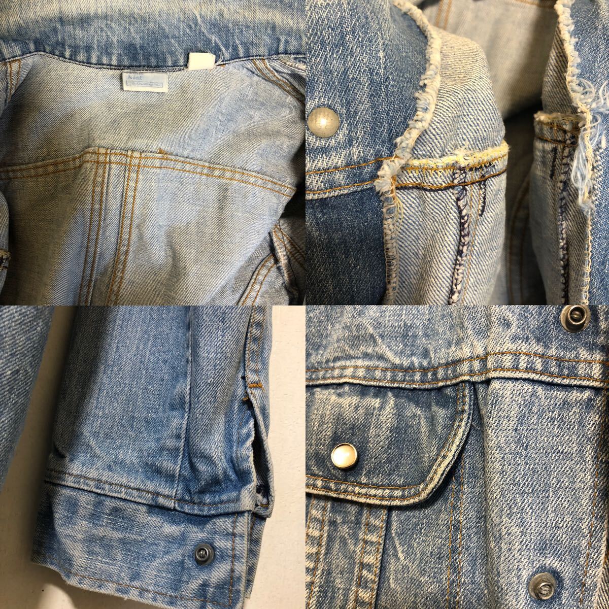 VINTAGE 70s Jeans Joint デニムジャケット ビンテージ デニムシャツ ジージャン ジーンズジョイント　ウエスタンジャケット_画像8