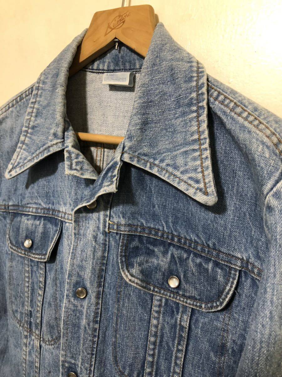 VINTAGE 70s Jeans Joint デニムジャケット ビンテージ デニムシャツ ジージャン ジーンズジョイント　ウエスタンジャケット_画像2