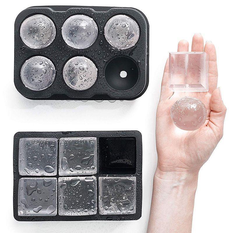 製氷皿 丸氷 四角型 セット 大きめ 食品級シリコン製 透明氷 ロックアイス_画像6