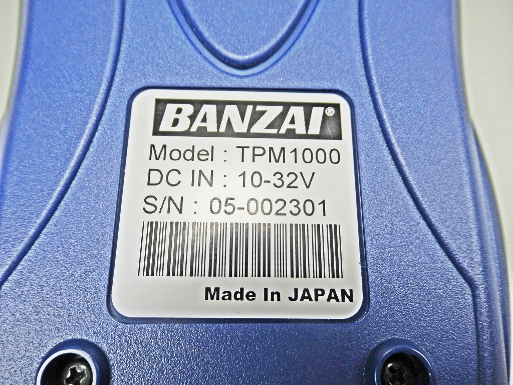◆[C66]美品 BANZAI バンザイ マルチコードリーダープラス TPM1000 診断機 テスター 動作確認済の画像8