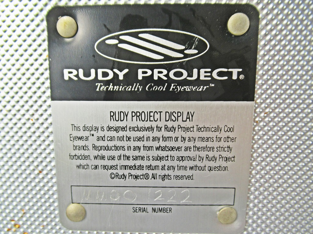◆[C75]RUDY PROJECT ルディプロジェクト メガネ ディスプレイ ケース サングラスショーケース アルミ製 鍵付き ディスプレイ コレクションの画像7