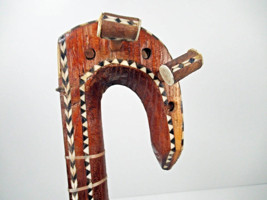 ◆[C77]ラワープ　ウイグル人の楽器　全長/約52cm　本蛇革使用　民族楽器　_画像5