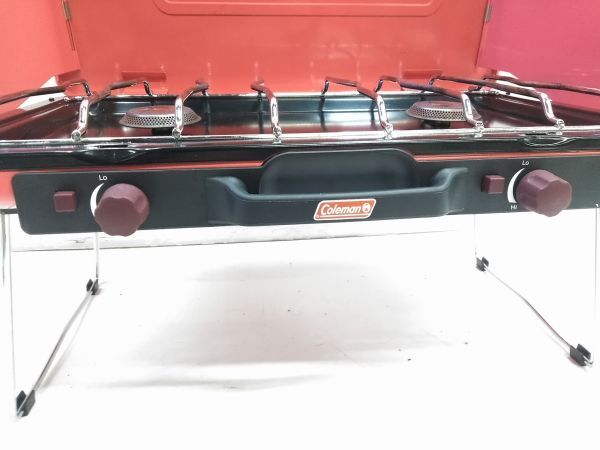 ◇Coleman コールマン パワーハウス LPツーバーナー ストーブ2 BURNER STOVE 4010051715 コンロ キャンプ アウトドア 0314B12D @140 ◇_画像5