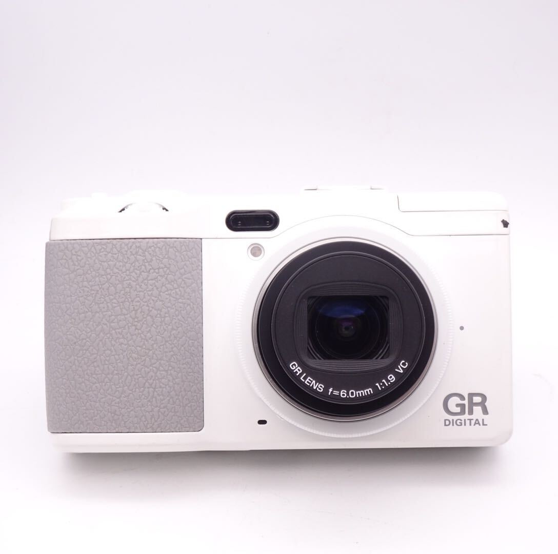 [ Schott число 152 раз ] RICOH GR DIGITAL IV white edition компактный цифровой фотоаппарат ограничение 10000 шт. Ricoh оригинальный аккумулятор приложен 