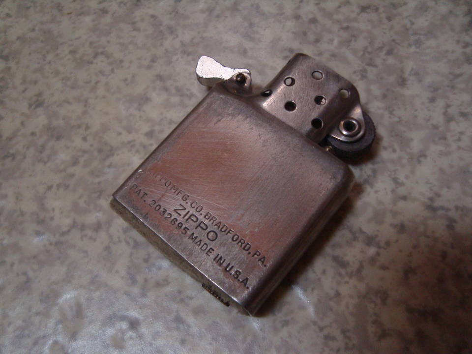 ZIPPO スポーツ ベースボール 両面加工 1947年製 3バレル ニッケルシルバー ビンテージ_画像10