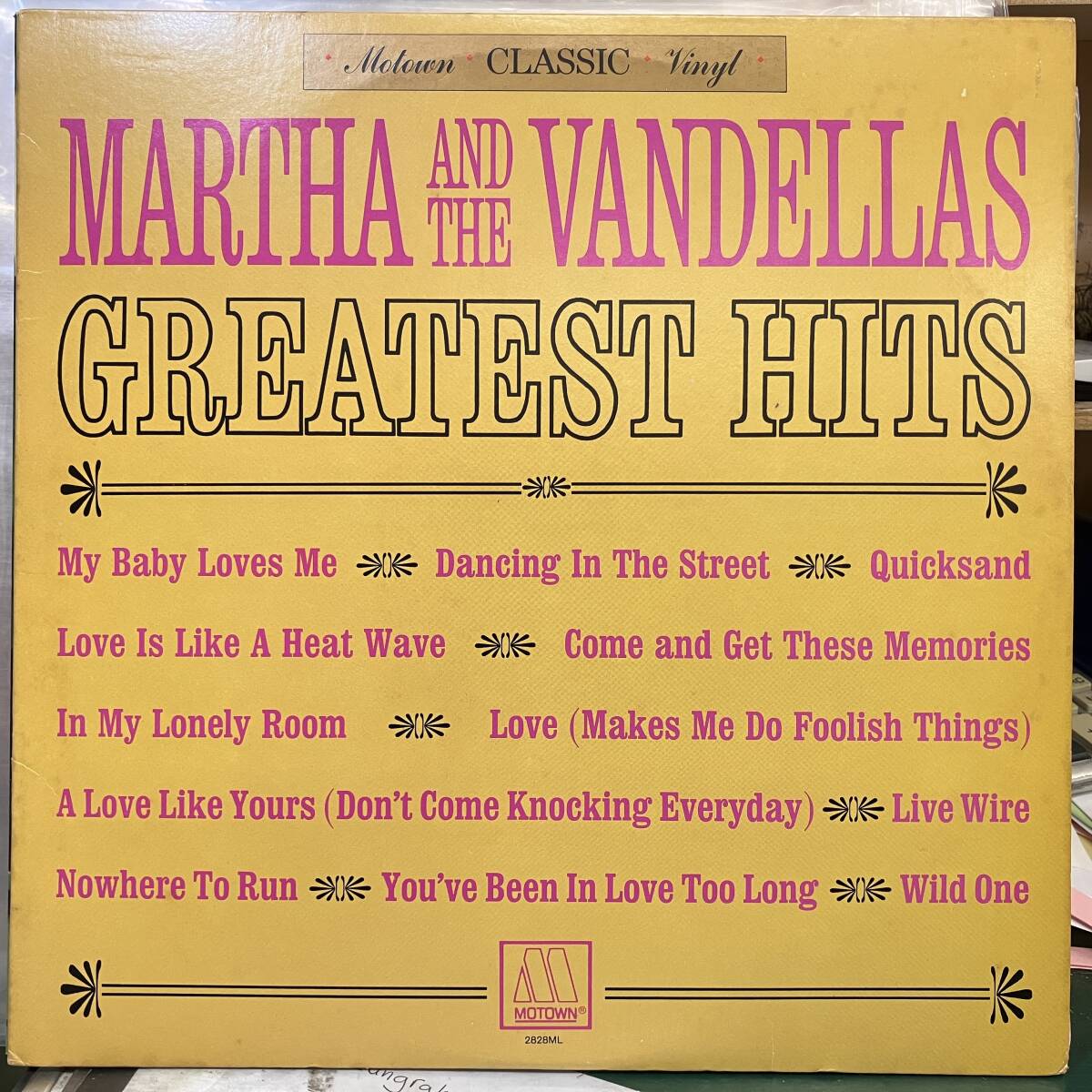 ★即決240306 SOUL Martha And The Vandellas / Greatest Hits 87年米国再発盤 盤面音に出ないスレ少々 スピンドル・マーク_画像1