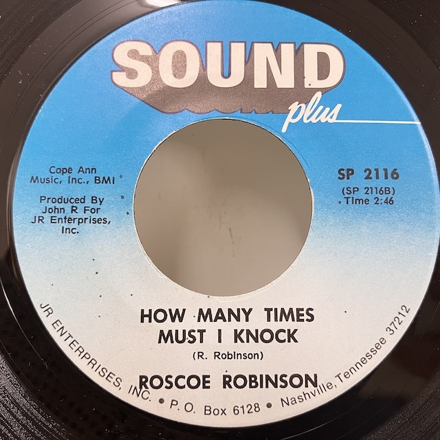 ★即決 7インチ Roscoe Robinson / Why Must It End - How Many Times Must I Knock SP2116 s24301_画像2