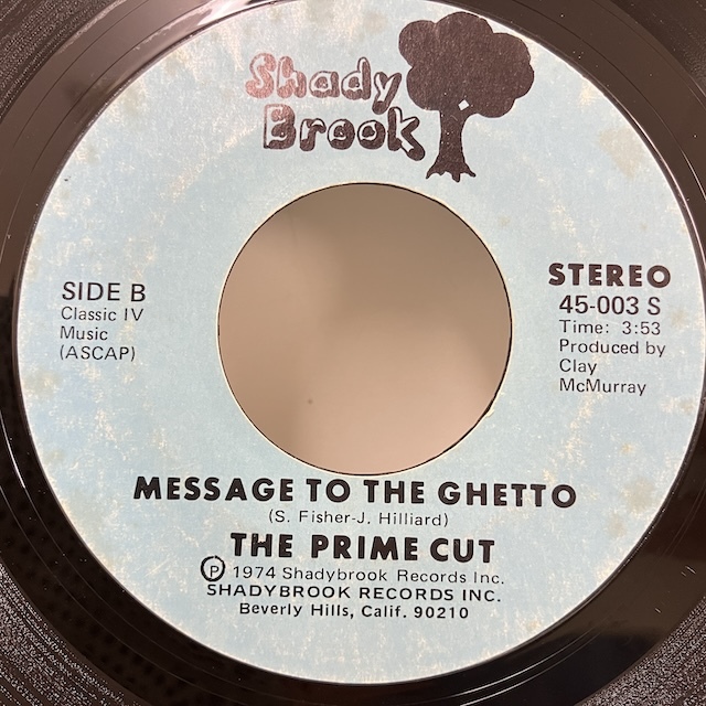 ★即決 7インチ Prime Cut / Hey Pearl - Message To The Ghetto 45-003s d2782 米オリジナル、TML刻印_画像2