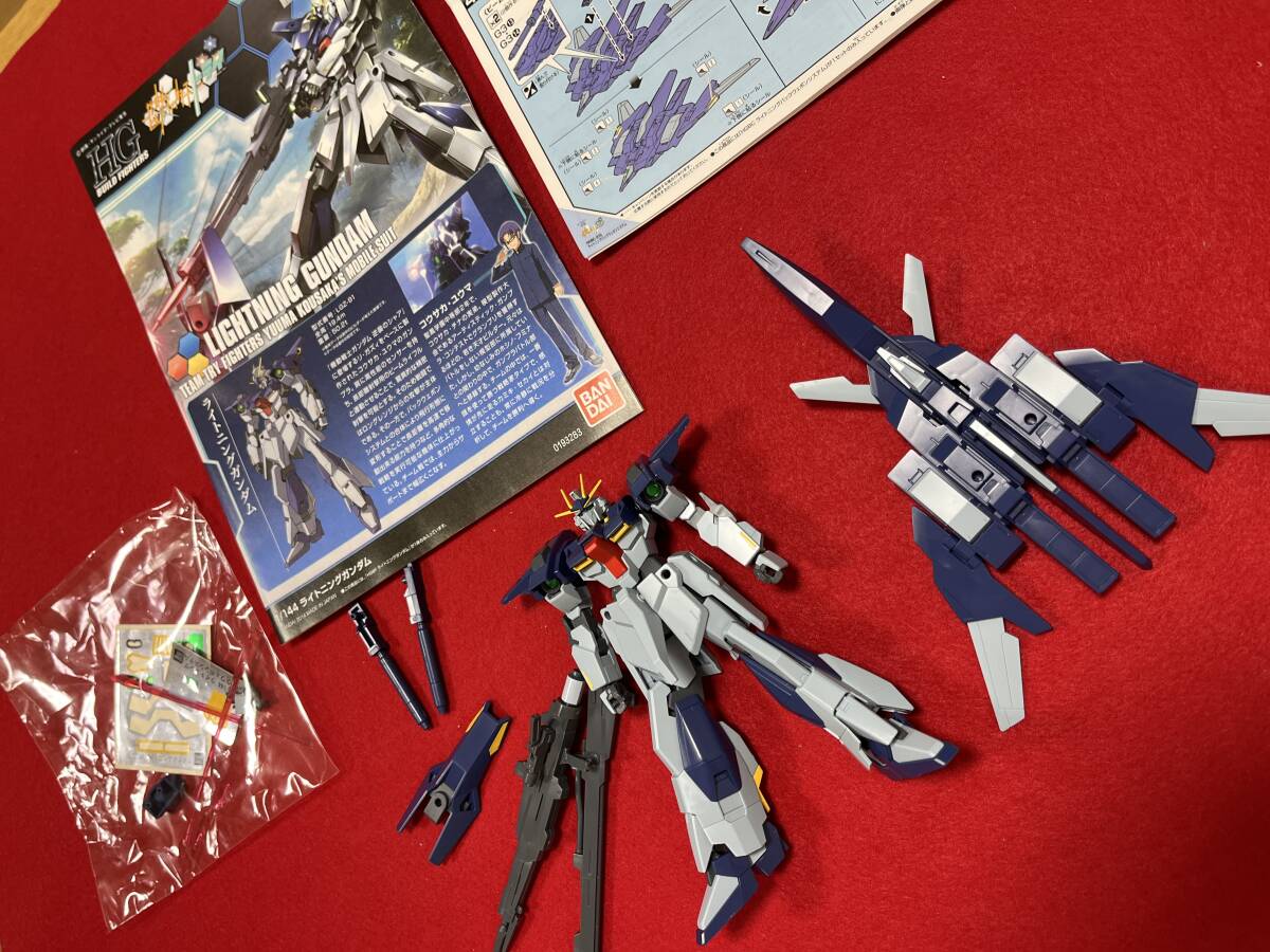 他にも出品中、ライトニングガンダム （1/144スケール HG BUILD FIGHTERS 020 ガンダムビルドファイターズトライ ）組み立て済み, 送料無料_画像8