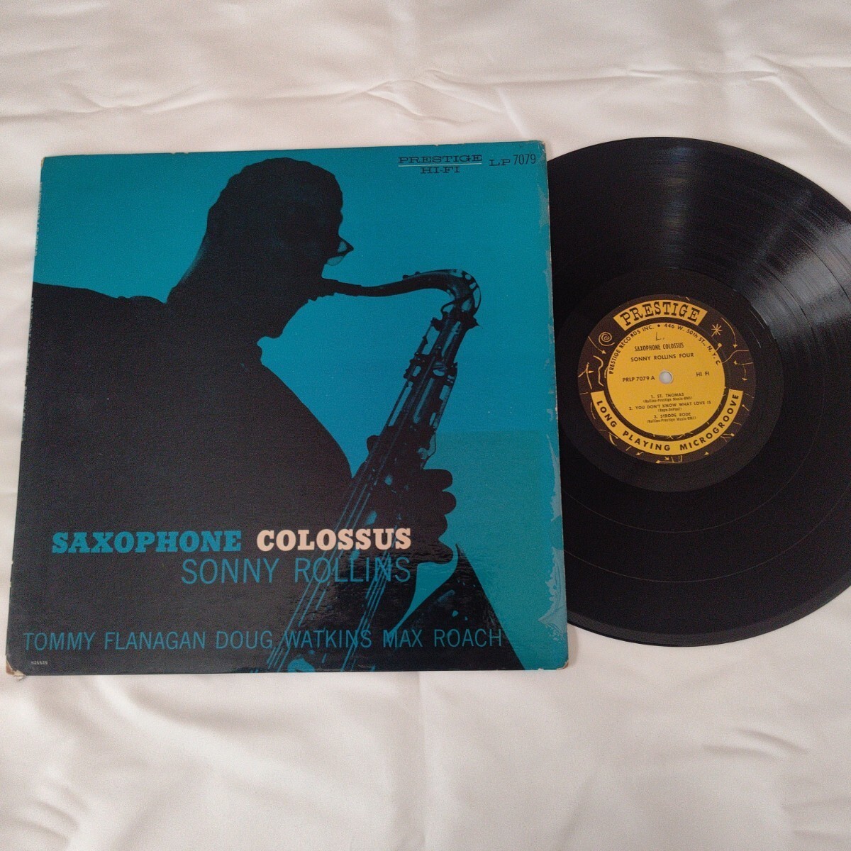 AO0301 美盤 オリジナル Sonny Rollins SAXOPHONE COLOSSUS PRLP7079 Prestige ソニー・ロリンズ RVG 深溝 DG NYCの画像1