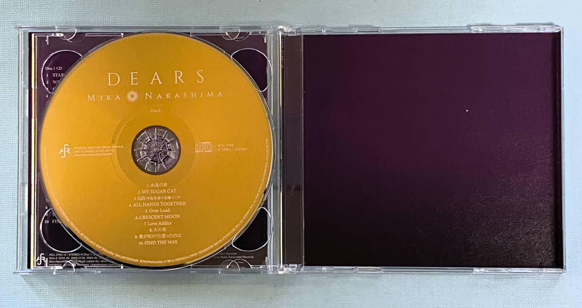 USED◆中島美嘉 CD/ DEARS 2枚組 ◆_画像4