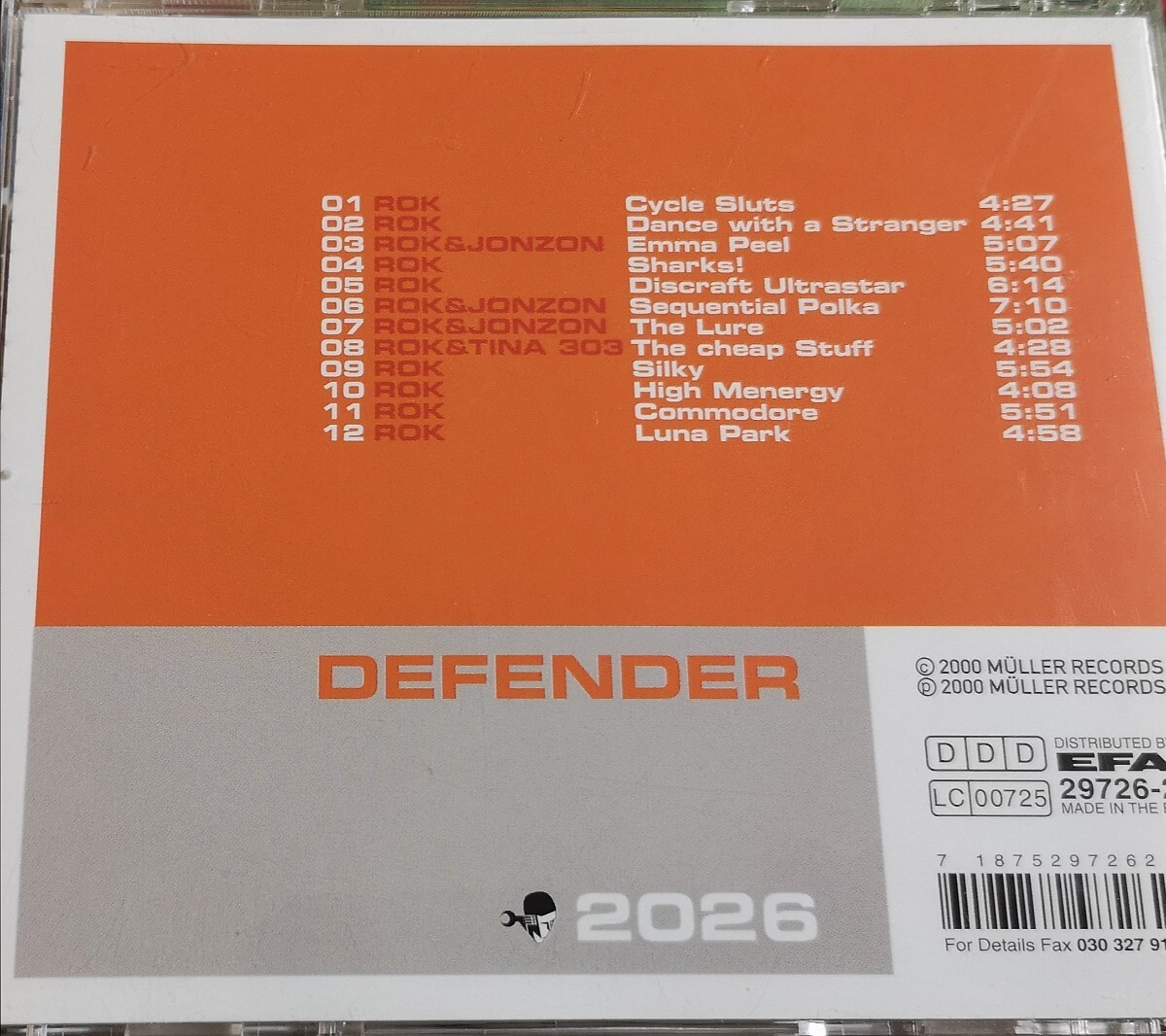 【ROK/DEFENDER】 MULLER RECORDS/FRANK MULLER/輸入盤CD_画像2
