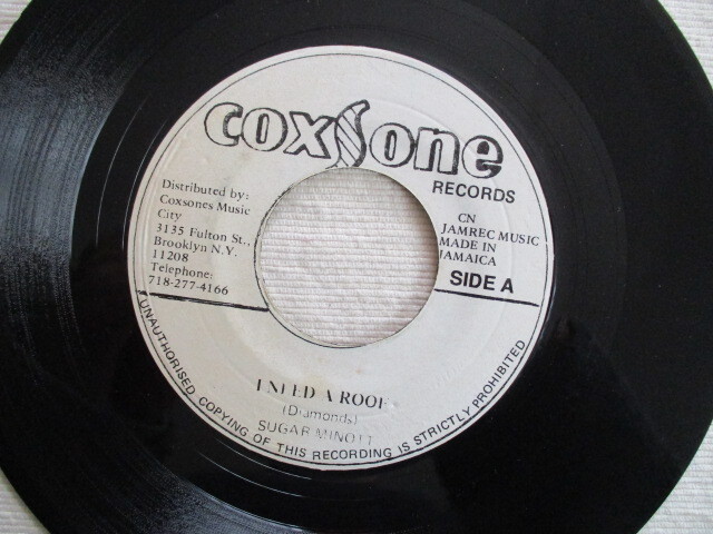 SUGAR MINOTT 7！I NEED A ROOF, JA 7インチ EP 45, STUDIO ONE, 概ね美盤_画像1