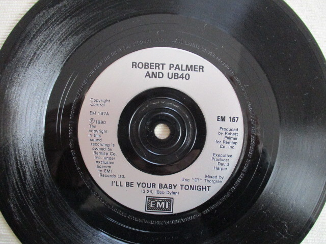 ROBERT PALMER, UB40 7！I'LL BE YOUR BABY TONIGHT, UK 7インチ EP, 美盤_画像3