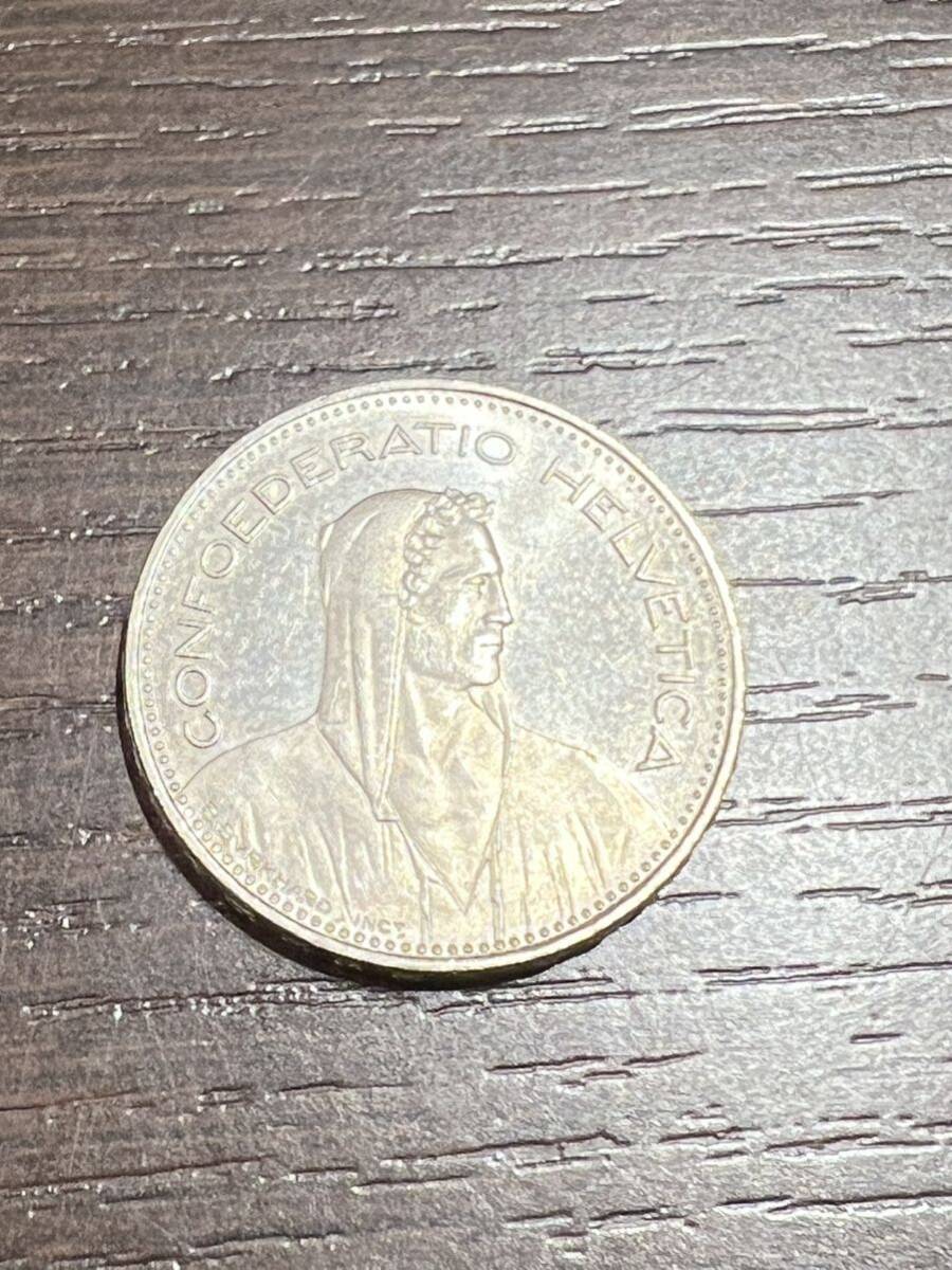 スイス 1997 5フラン/5FR 外国コイン 外国硬貨 アンティーク 古銭 コレクション 流通/現状品 送84 同梱可_画像2
