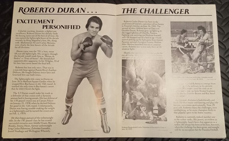 * rare *shuga-* Ray * Leonard vsro belt *te. Ran *WBC world well ta- class title Match * no. 1 war * contest program * boxing *①