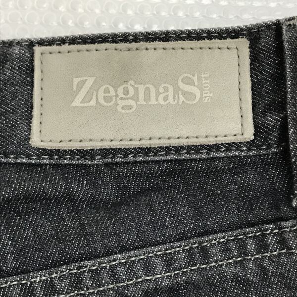 イタリア製★ゼニア スポーツ/zegna sport★ブラックデニムパンツ【メンズ32/股下89cm】ゴルフ/カジュアル/Pants/Trouser◆pBH580_画像9