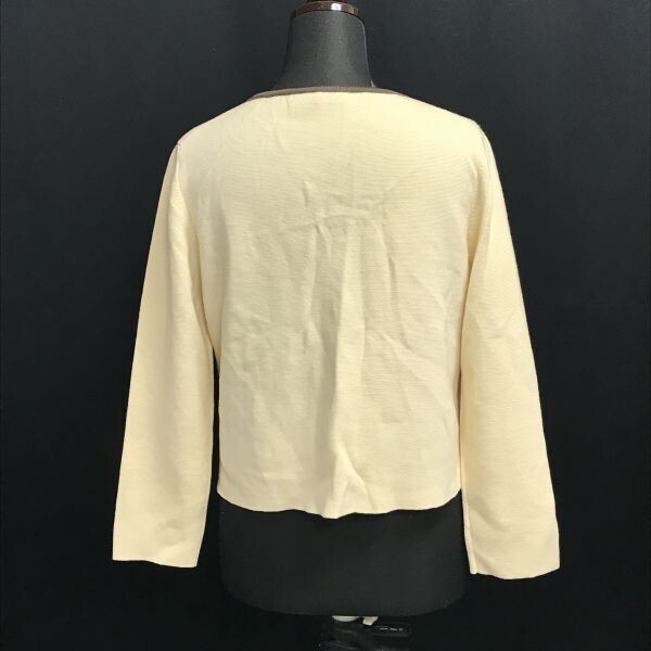 イエナ/IENA★ウール100％/ボタンレスカーディガン【レディースM程度/ベージュ/beige】Tops/Shirts/Cardigan◆pBH589_画像3