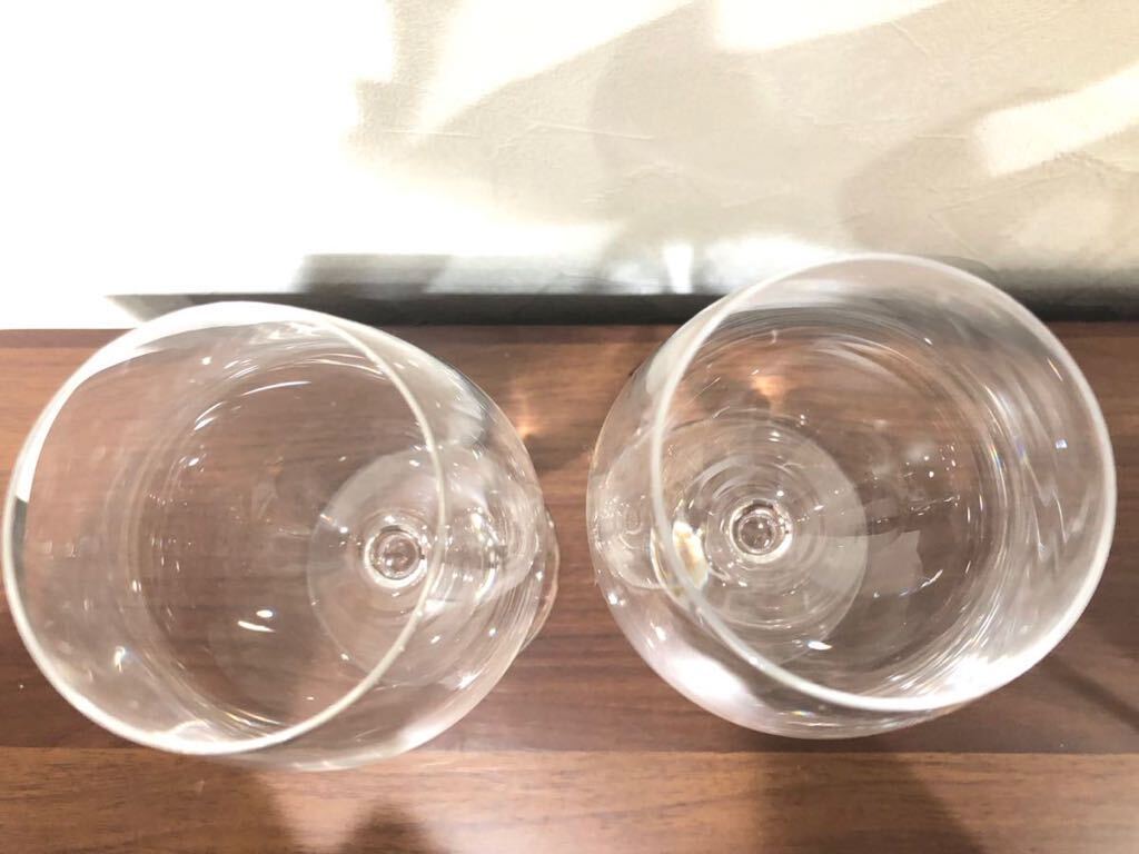 I リーデル ワイングラス 2点おまとめ REDEL 高さ190mm 口径55mm ステム約70mm ブランド刻印あり 専用箱なし グラス ワイン ペア 洋食器の画像4