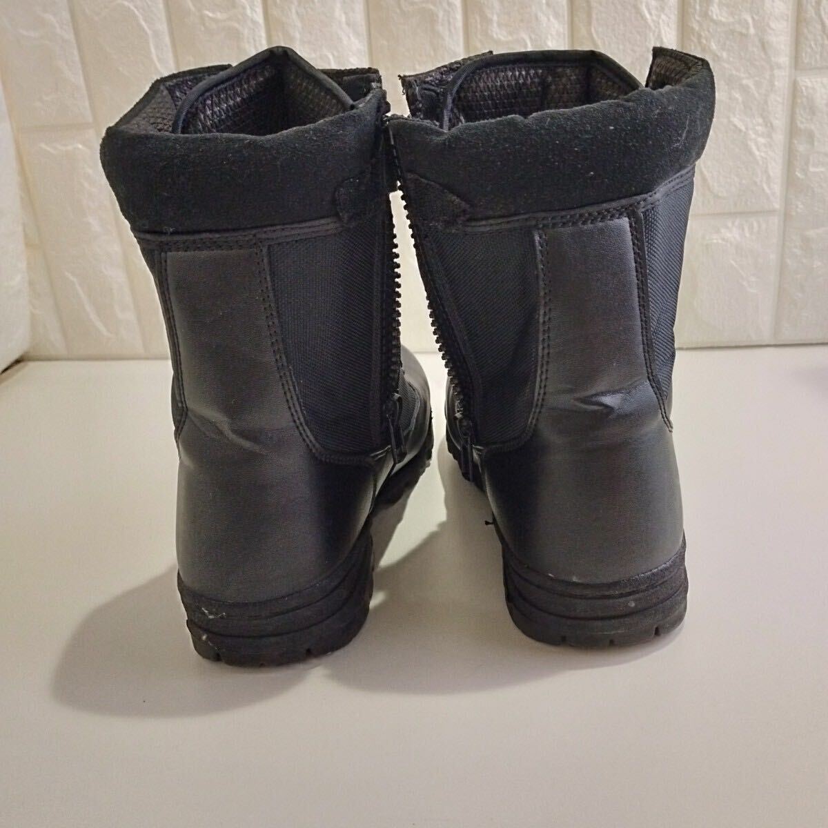 ブーツ BLACK TAC ブラックタック サイズ7 25.0cm サイドジップ タクティカルブーツ ミリタリーブーツ ブラック 靴 ヒール 3.5 高さ 21.5_画像3