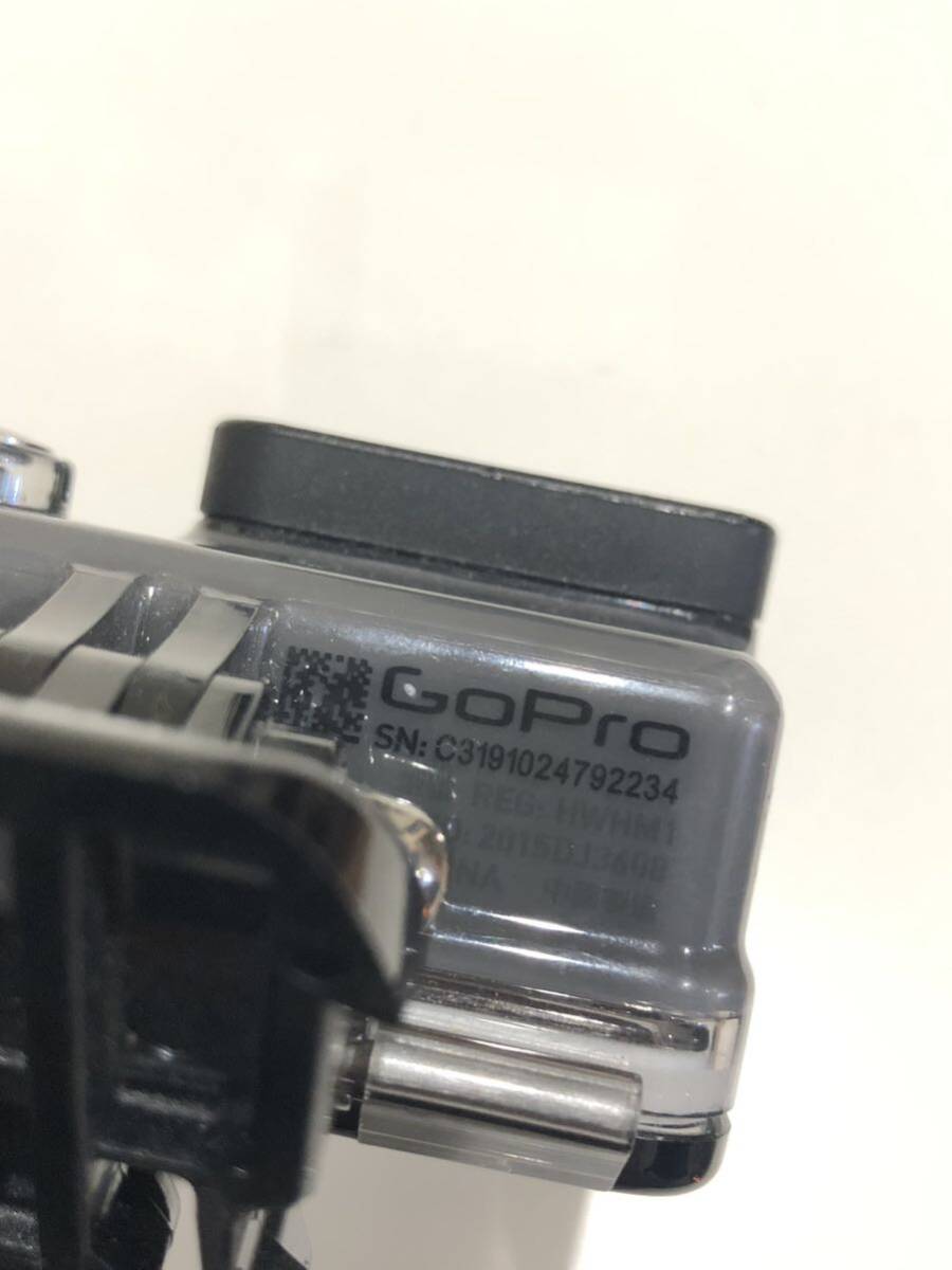 〒 GoPro HERO+ ゴープロ ウェアラブルカメラ Wi-Fi CHDHC-101 シリアルC3191024792234 通電確認済み アクションカメラ ブラック 取説ありの画像9