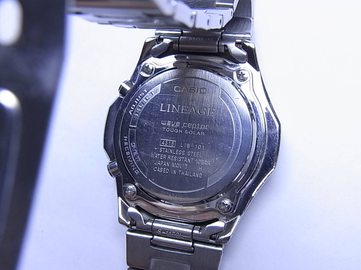 100円～良品 CASIOカシオ LINEAGE 電波ソーラー メンズ クォーツウォッチ 腕時計の画像4