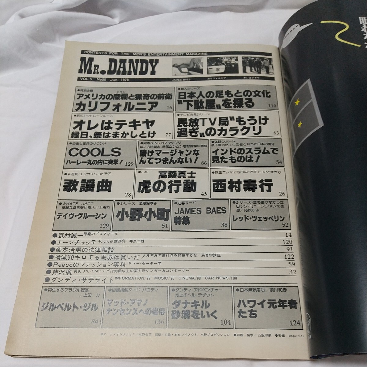 『月刊ミスター・ダンディ 1978年6月号 』昭和53年の画像3