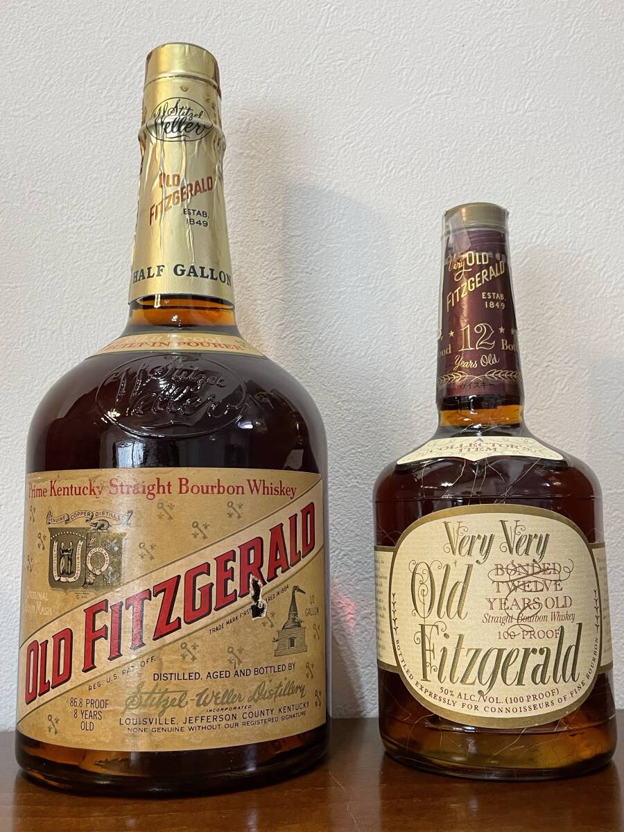 ★ Old Fitzgerald 8 years オールドフィッツジェラルド クレイドル 8年 ハーフガロンボトル 86.8 proof オールドボトル ★_ベリーベリーは参考で商品には含まれません